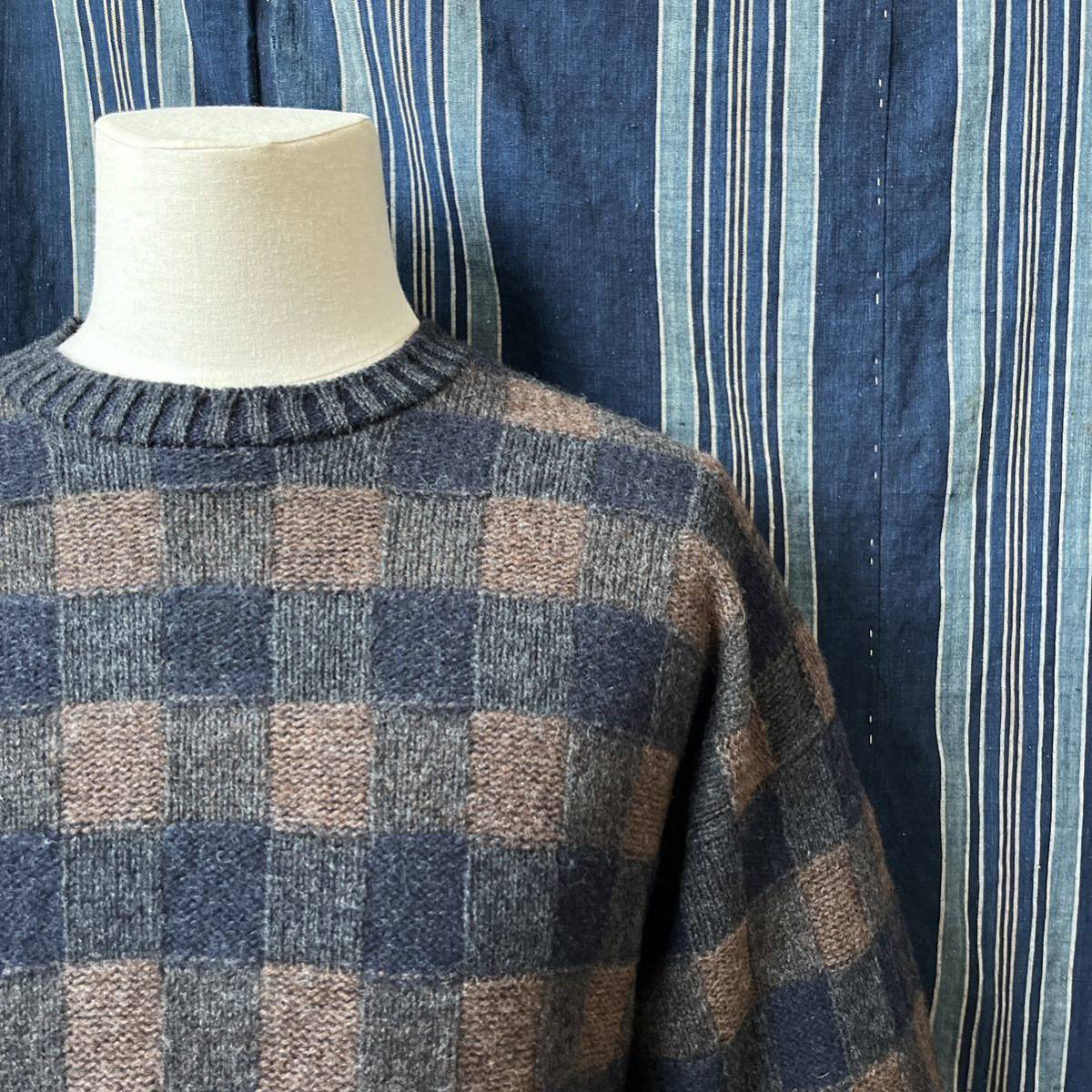 60s 70s cregus by alan paine long sleeve knit 60年代 70年代 イングランド製 アランペイン セーター ニット アイビー ivy アメトラ_画像1