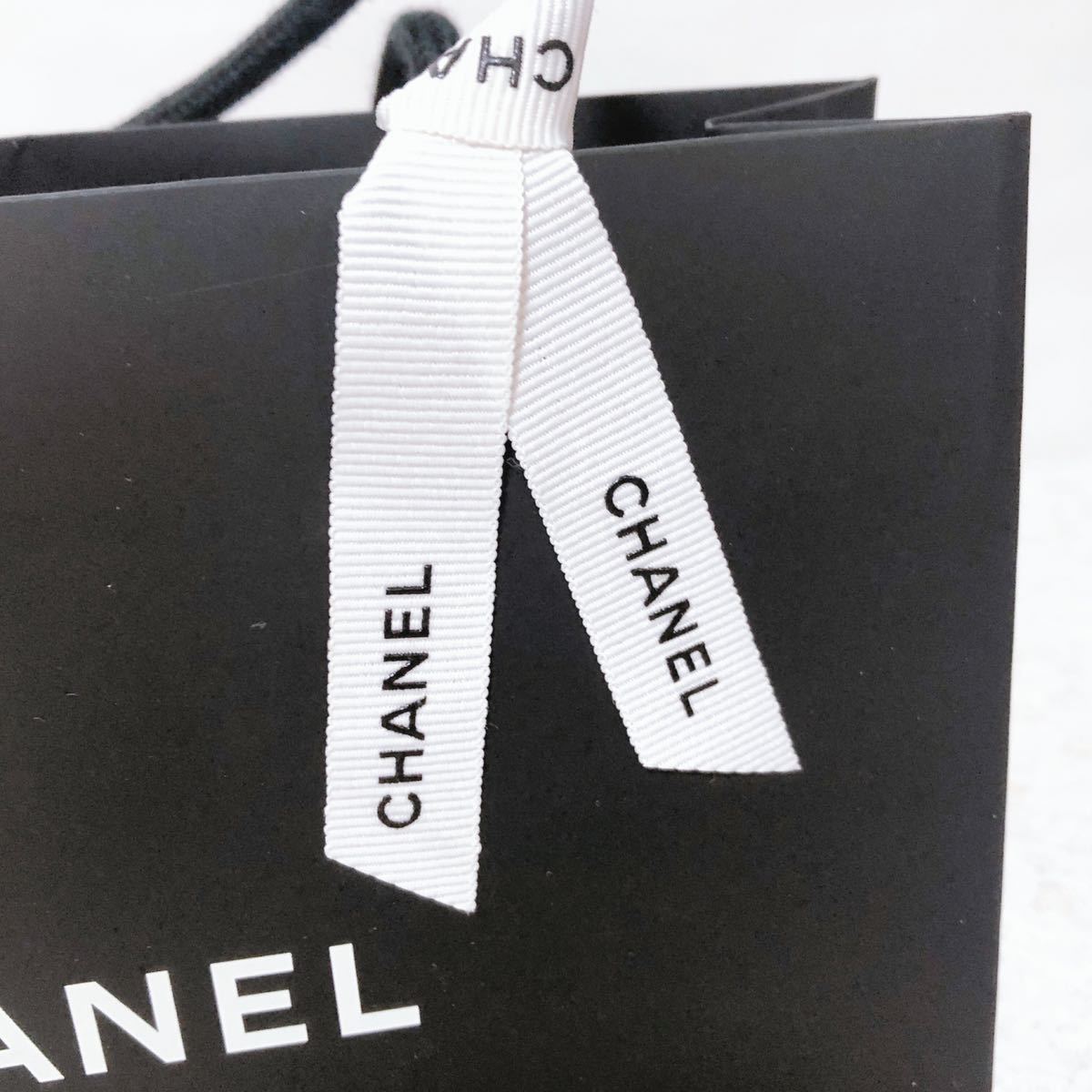 シャネル 「CHANEL」ショッパー 小物箱サイズ (3053) 正規品 紙袋 ショップ袋 ブランド袋 カメリア メッセージカード付き 折らずに配送_画像8