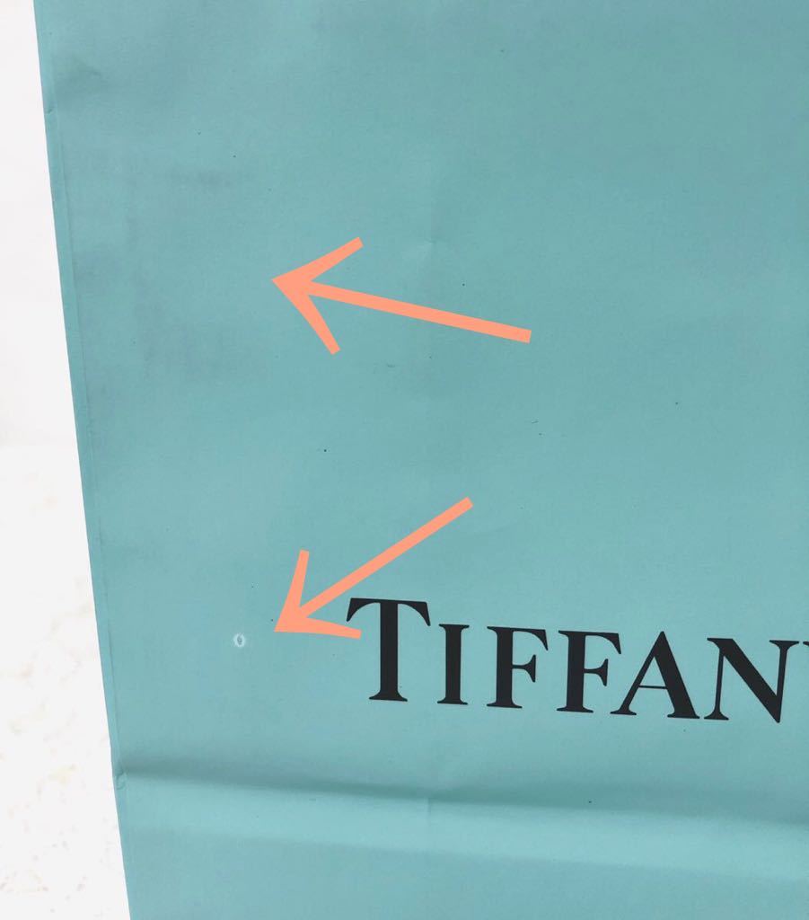 ティファニー「TIFFANY&Co.」ショッパー 小物箱サイズ 旧型 (3043) 正規品 付属品 ショップ袋 ブランド紙袋 封筒付き 折らずに配送 _スレ汚れ、色あせ、色落ちがあります。