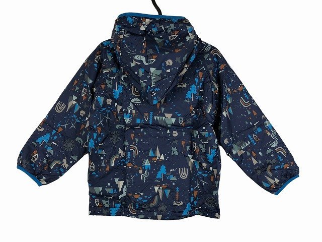 PATAGONIA / パタゴニア リバーシブルジャケット フード付き キッズ サイズ : 4T(102~112) アウター ネイビー/ライトブルーグレー_画像2