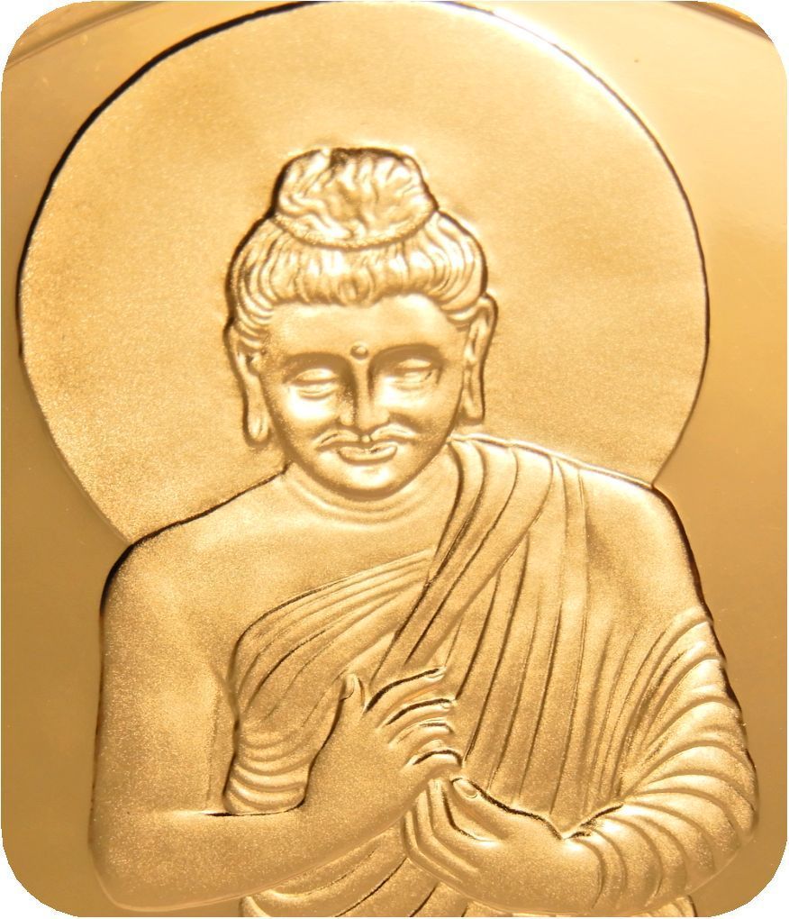 レア 限定品 アンティーク インドの仏教美術 ガンダーラ 仏座像 仏坐像 仏像 仏教 記念メダル 記念章 記章 章牌 スーベニア コイン_画像2
