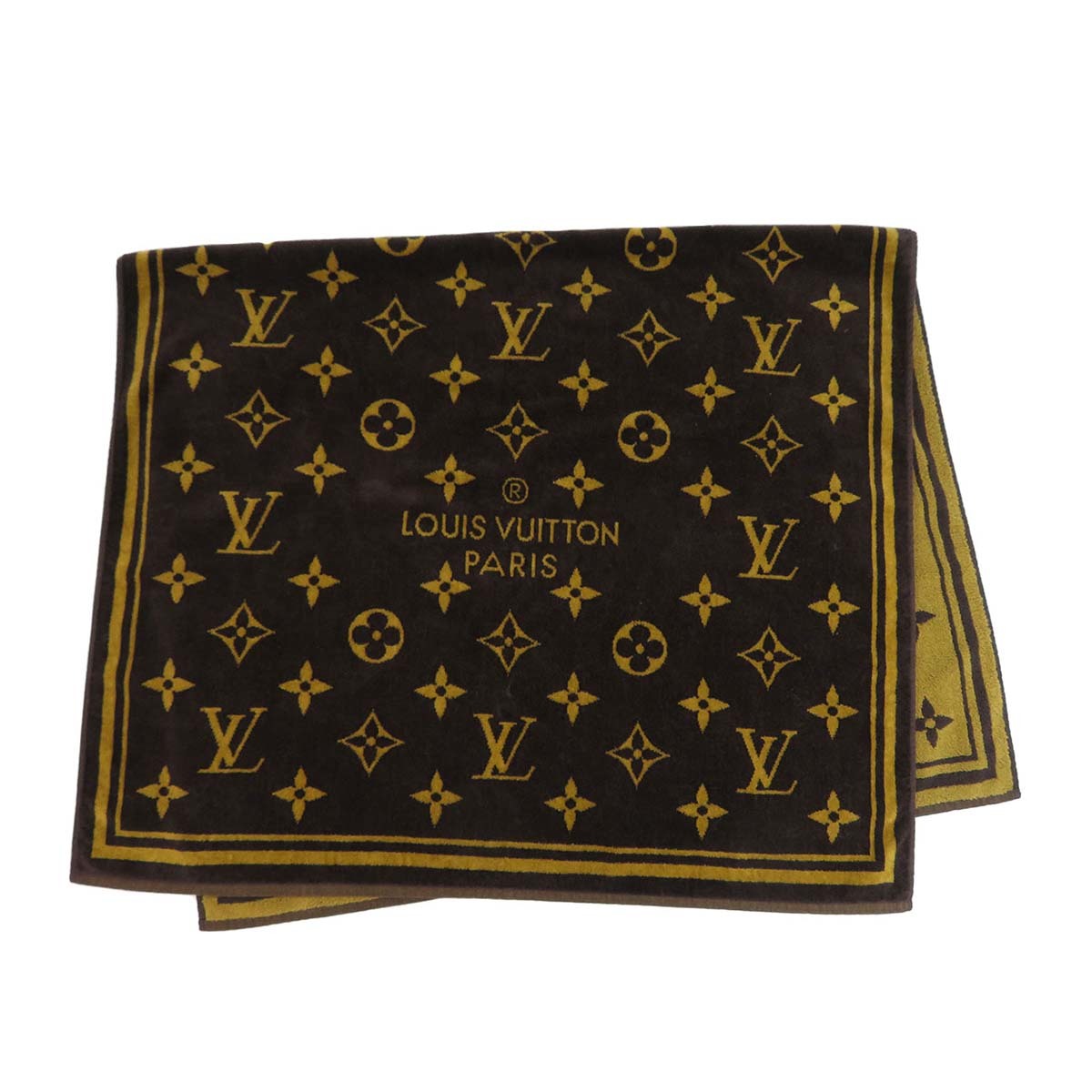 ルイヴィトン ドラ ドゥ バン モノグラム クラシック ビーチタオル M72364 ユニセックス ブラウン LOUIS VUITTON 中古 【アパレル・小物】