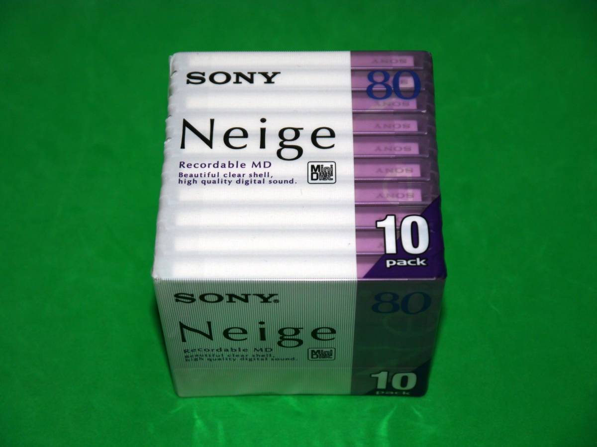 未開封 未使用 SONY MD Neige 80分 10枚パック_画像1