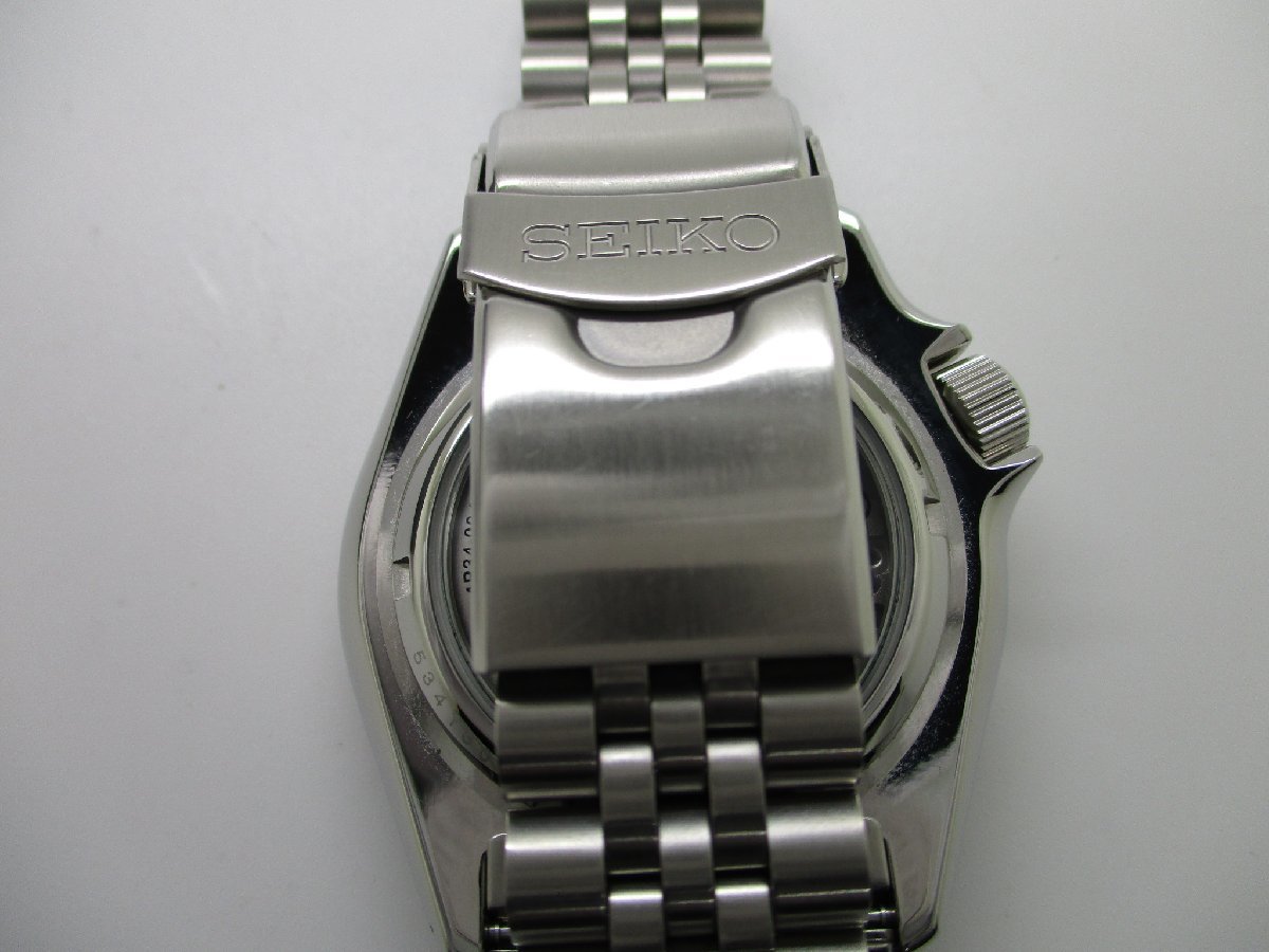 当店一番人気】 5 セイコー SEIKO □中古 GMT 裏スケ 4針 デイト 自動