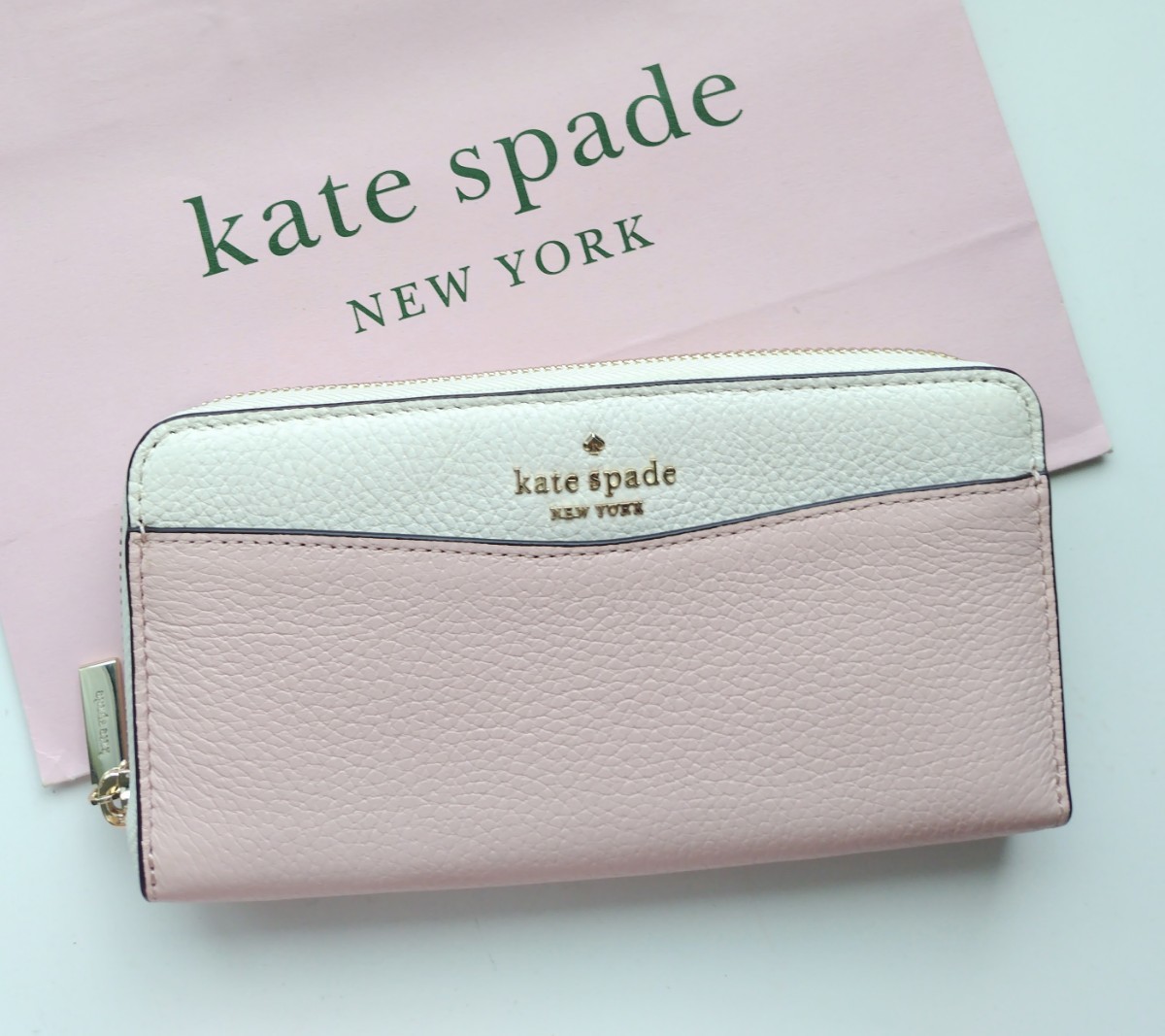 新品】kate spade 長財布 ラウンドジップ ピンク｜Yahoo!フリマ（旧