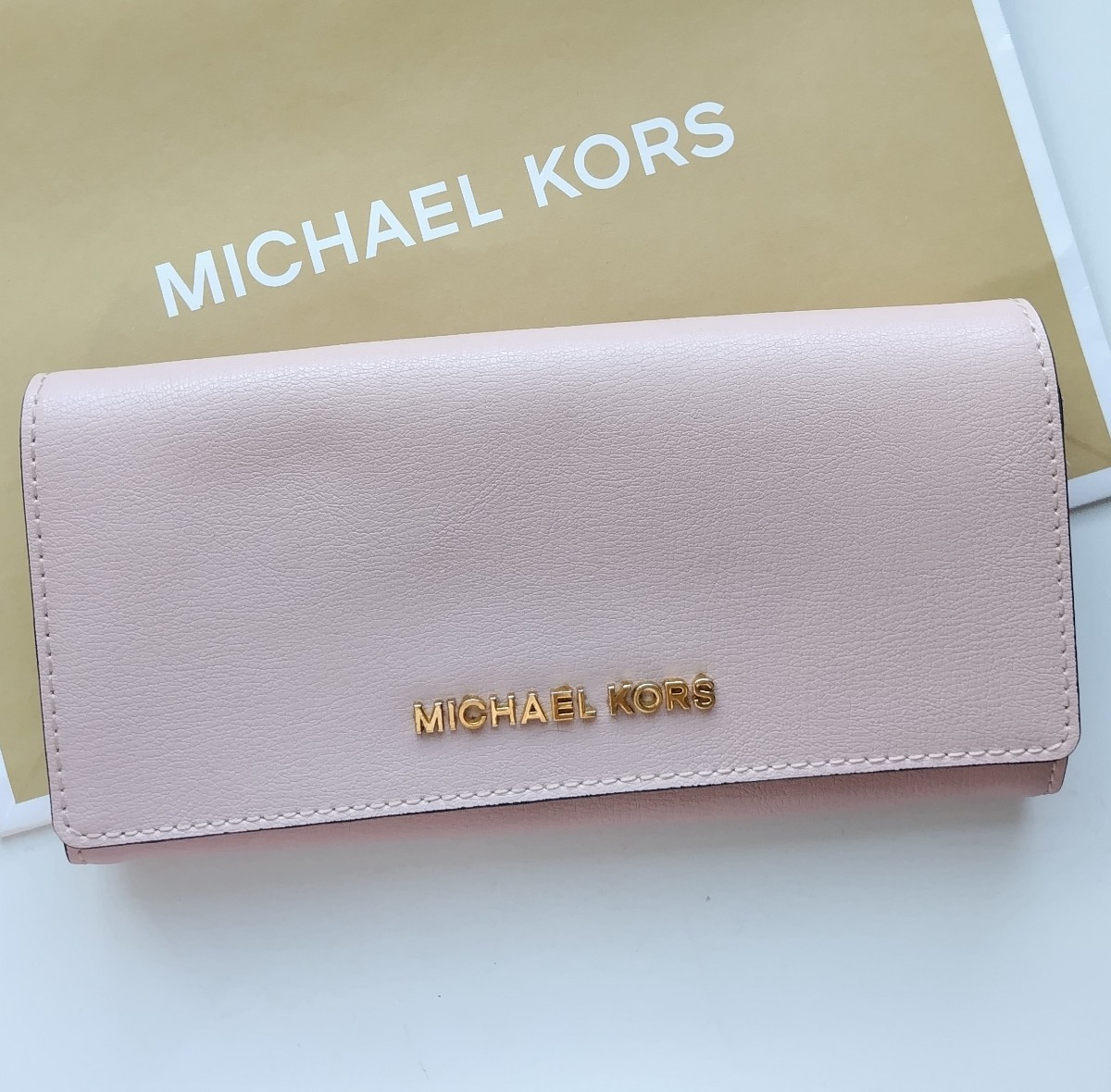 【新品】マイケルコース　長財布　折りたたみ　財布　ピンク