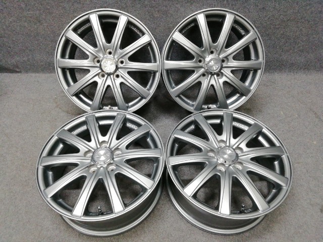 美品 アルミホイール 15×6J 5H PCD100 +45 4本 プリウス アリオン