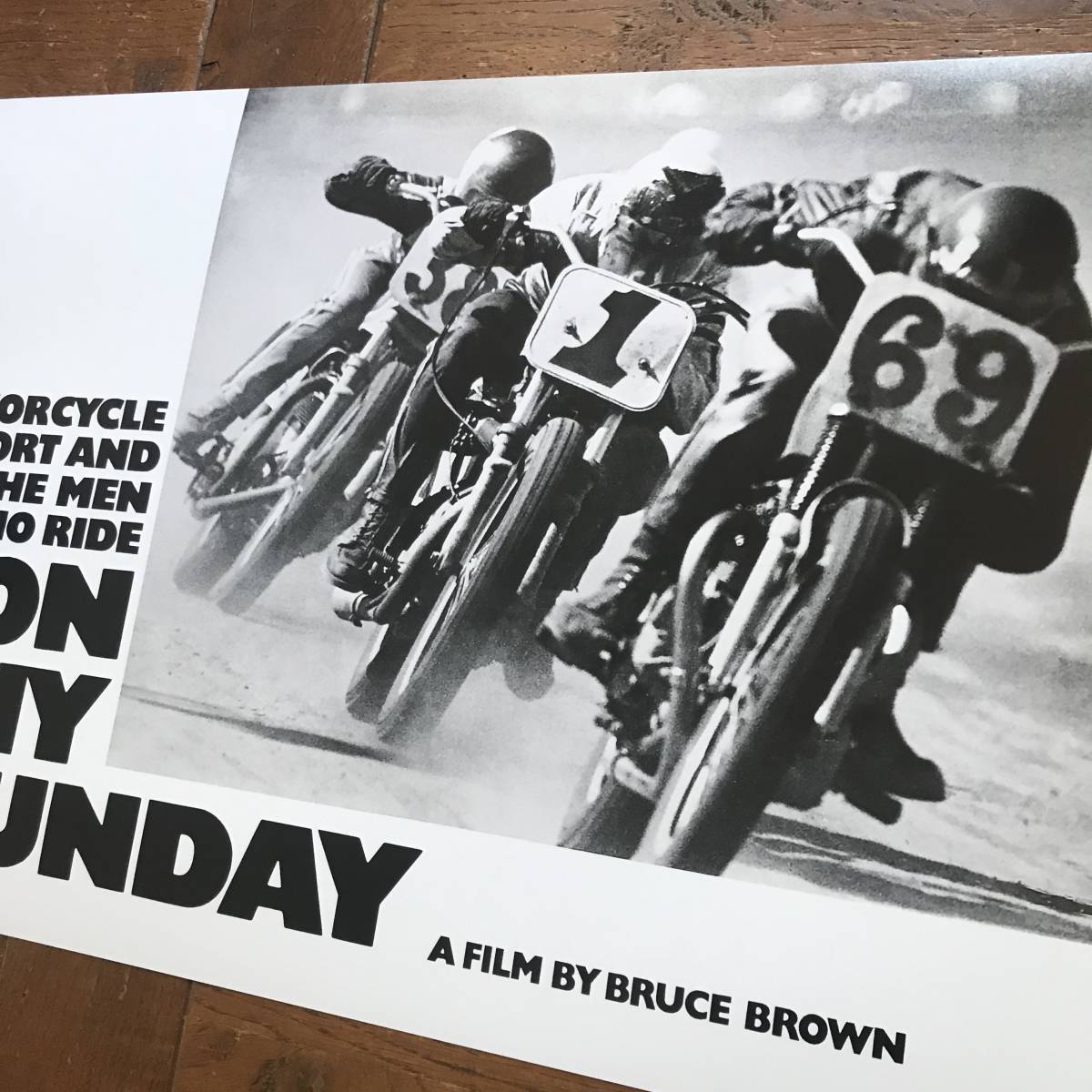 ポスター★スティーブ・マックイーン『栄光のライダー』 (On Any Sunday) レアポスター#4★Bell500TX/ダートトラック/モトクロス_画像4