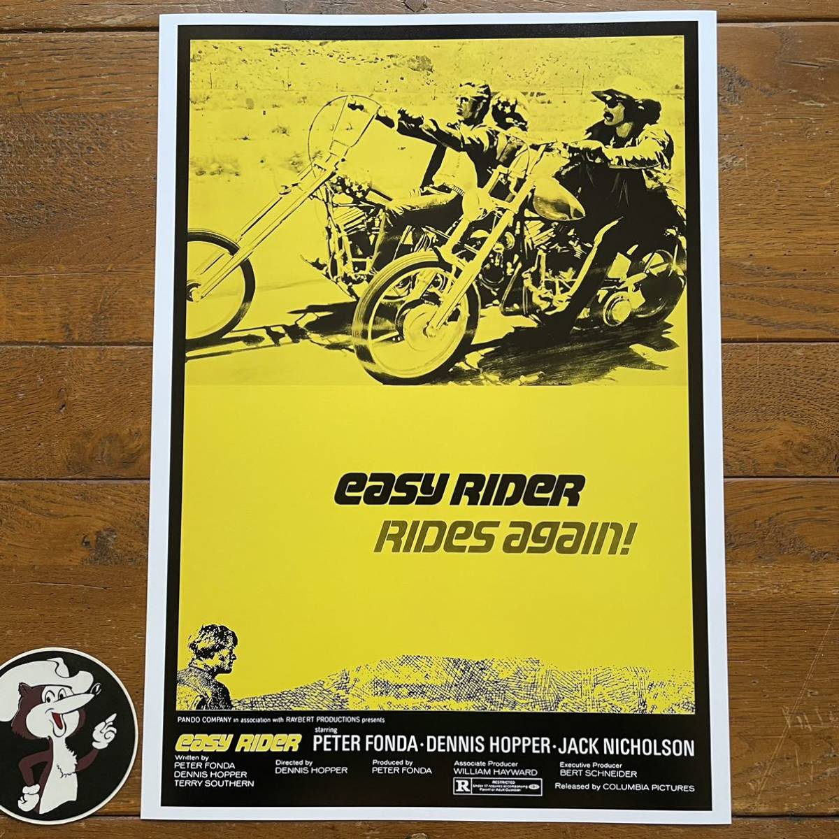 ポスター★『イージーライダー』（Easy Rider）US版A3ポスター#2★ピーター・フォンダ/デニス・ホッパー/パンヘッド/Chopper_ポスターサイズ：42cm × 29.7cm