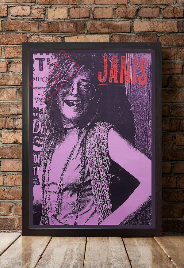  poster *ja varnish *jo pudding (Janis Joplin) 1993 [JANIS] promo poster * partition to*ashu Berry /27 Club / Woodstock 