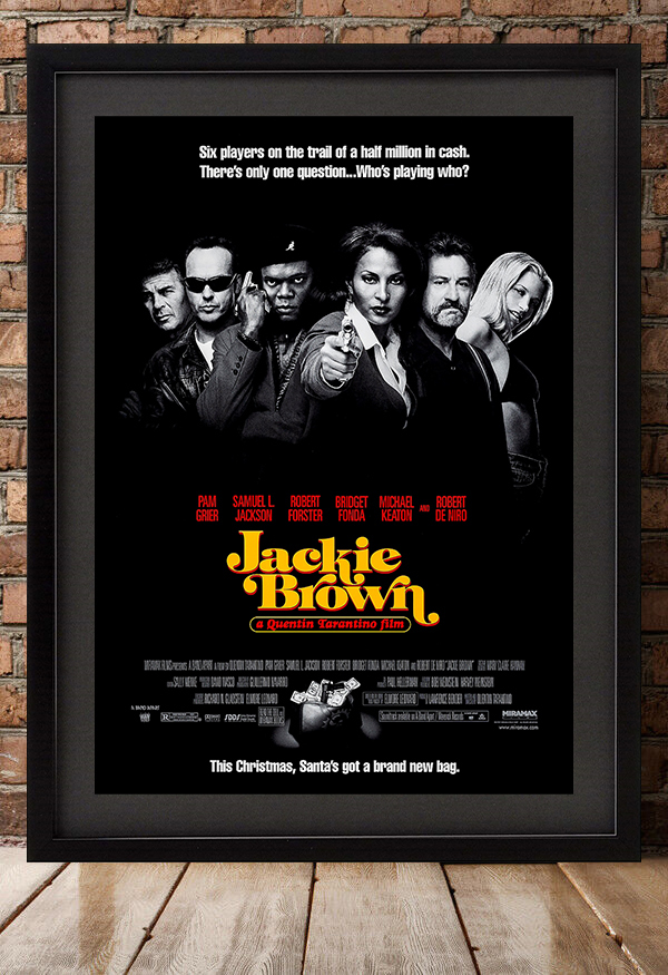 US版ポスター『ジャッキー・ブラウン』（Jackie Brown） 公開予告版 ①★クエンティン・タランティーノ/パム・グリア/フォクシー・ブラウン_額装イメージ（額は付属しません）