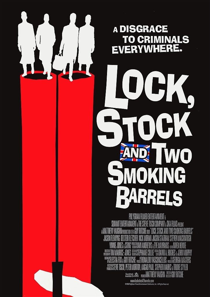 ポスター『ロック、ストック&トゥー・スモーキング・バレルズ』（Lock, Stock and Two Smoking Barrels）#1★ガイ・リッチー_ポスターサイズ：29.7cm × 42cm