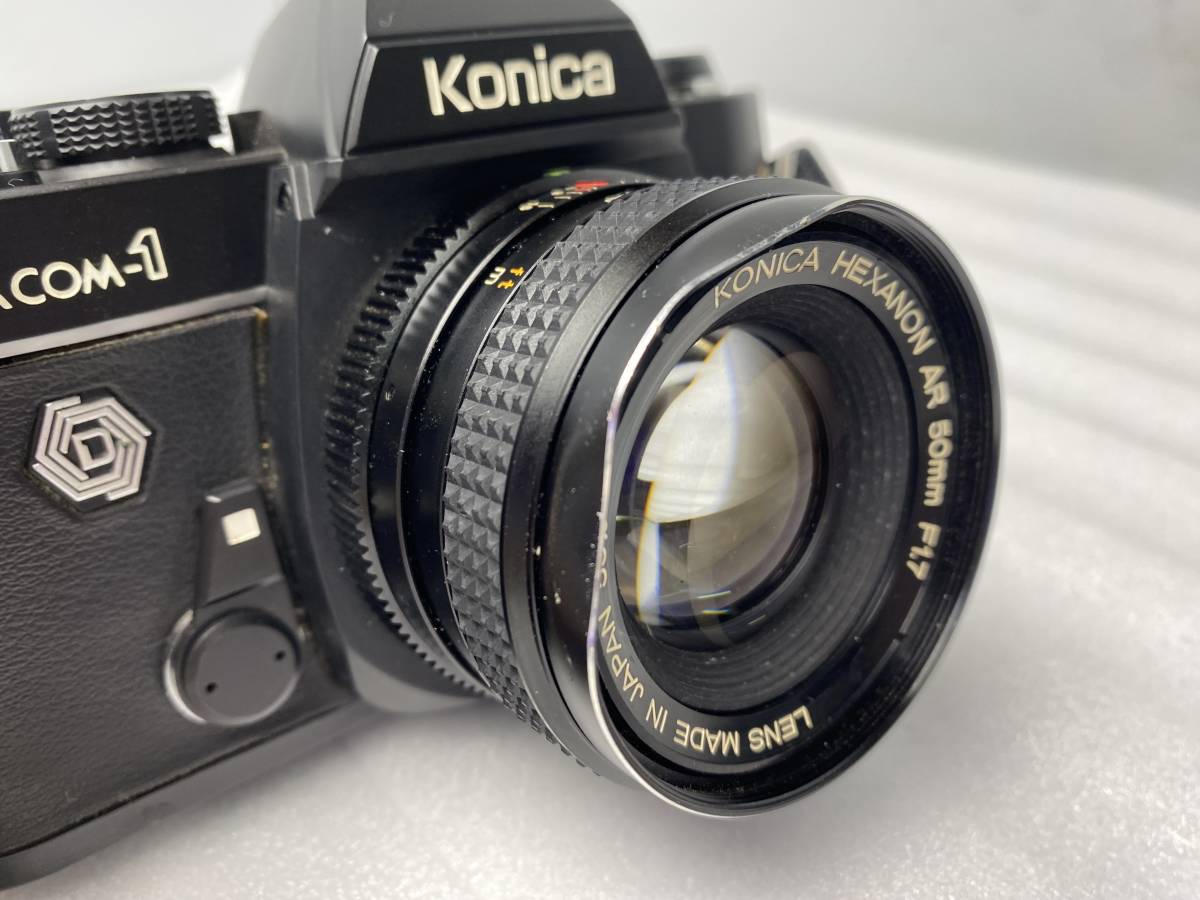 ★Konica ACOM-1★コニカ フィルムカメラ レンズ HEXANON AR 50mm F1.7【中古/現状品/動作未確認ジャンク】_画像3