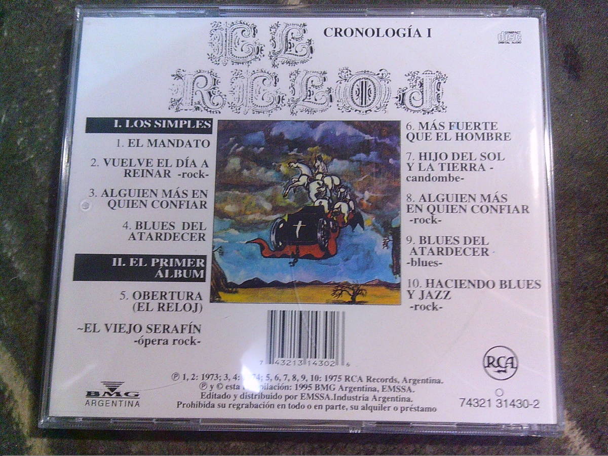 EL RELOJ [CRONOLOGIA I]CD [70's ARGENTINA PROG] _画像2