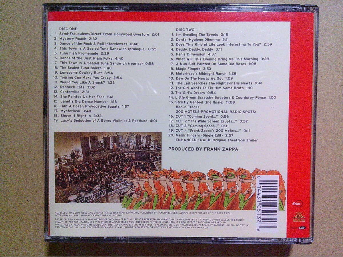 FRANK ZAPPA (& THE MOTHERS OF INVENTION) [200 MOTELS / 200モーテルズ]2CD _画像4