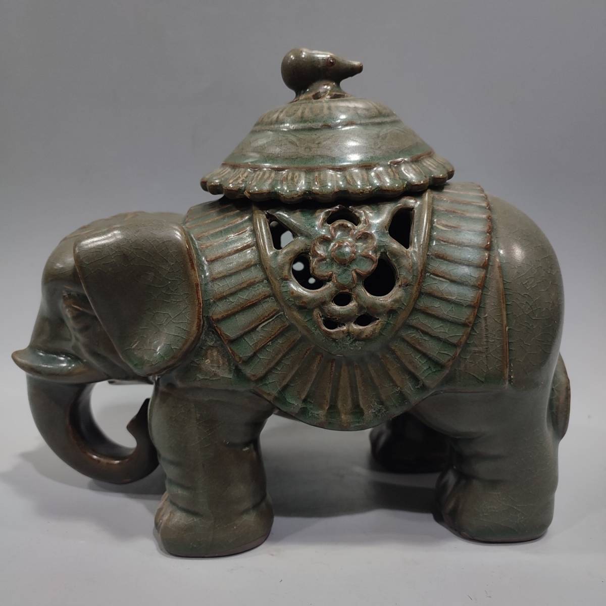 通販でクリスマス 時代物 古茶道具 古美味 古陶磁器 染付 唐磁 磁器缶