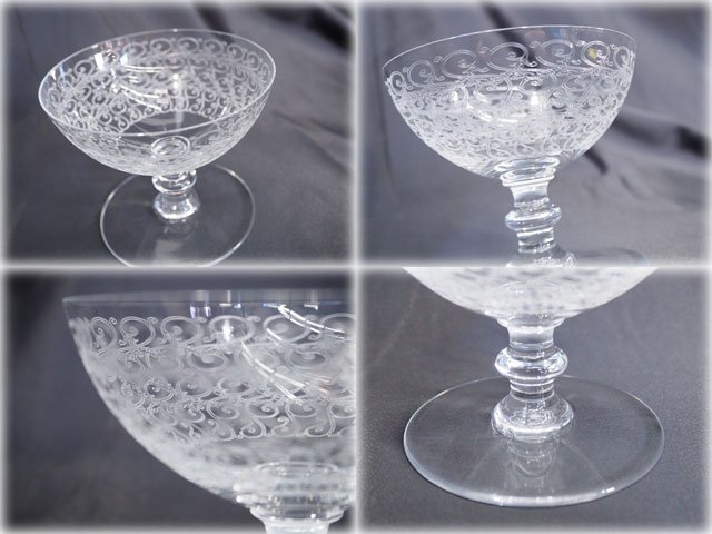 Baccarat バカラ　シャンパンクープ ローハン　Rohan　φ94×80㎜　ベースφ77㎜　美品　【長野発】_画像6