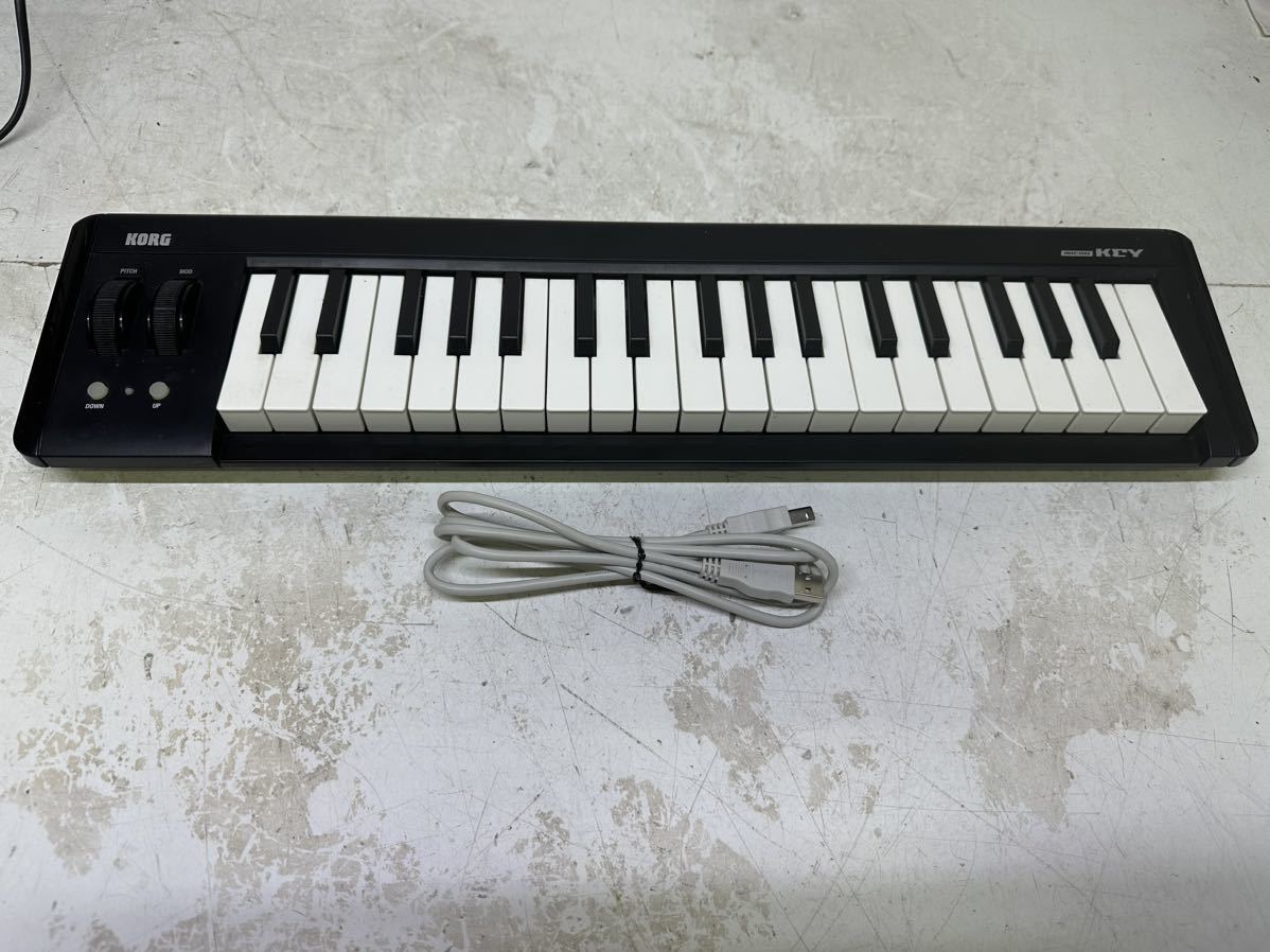 # KORG MIDIキーボードMICRO KEY-37 通電確認済み_画像1