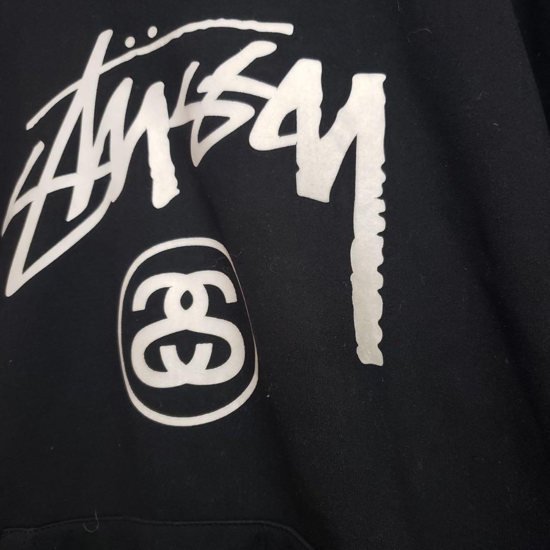 正規品販売！ stussy ワールドツアーパーカー ブラック Mサイズ