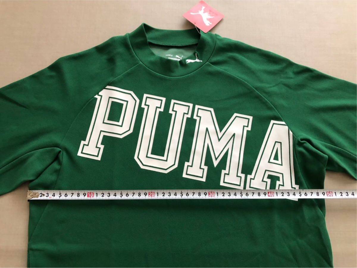  free shipping * sample goods *PUMA GOLF big Puma Logo short sleeves mok neck shirt *(L)*622402-03* Puma Golf 