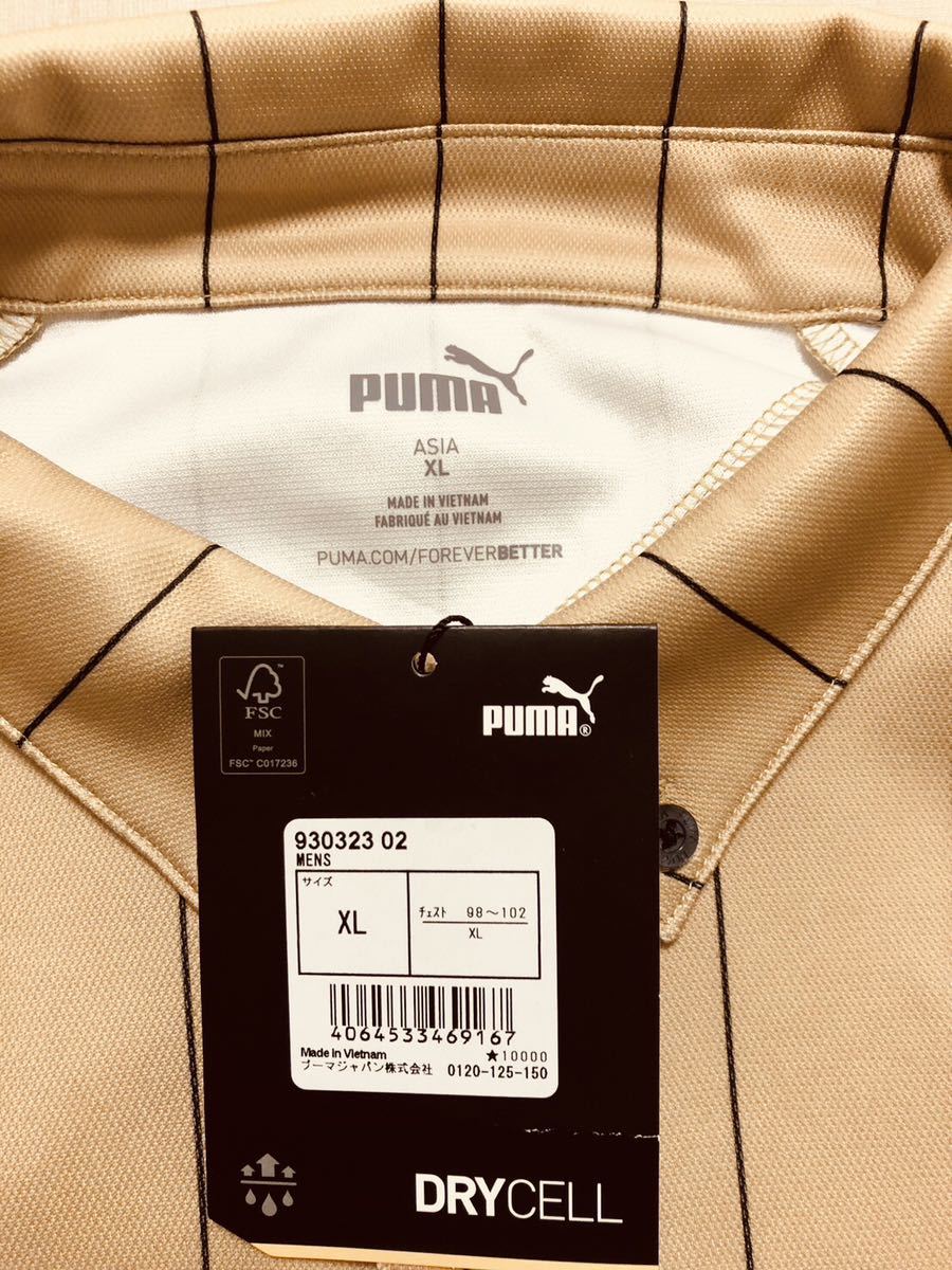 送料無料◆新品◆PUMA GOLF ストライプ スイングカット 長袖ポロシャツ◆(XL)◆930323-02◆プーマ ゴルフ_画像7