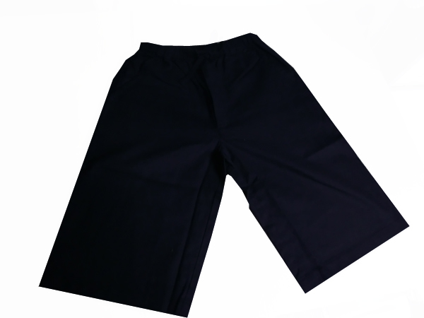 M size [ new goods ] flax . jinbei top and bottom black series men's 