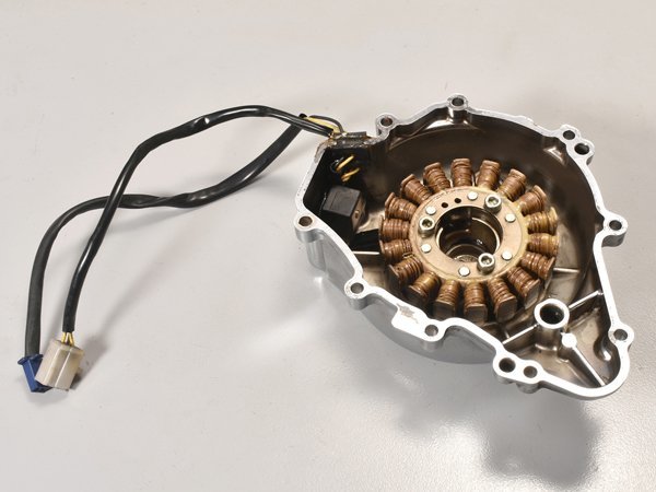 優良販 カワサキ エリミネーター250V VN250A 純正ステーターコイル ジェネレーターカバー エンジンカバー_画像4