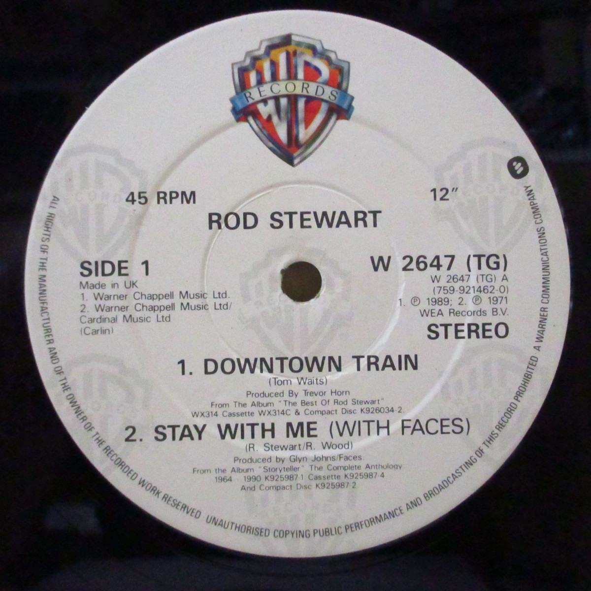ROD STEWART-Downtown Train - Collectors EP (UK オリジナル 12+見開き_画像3
