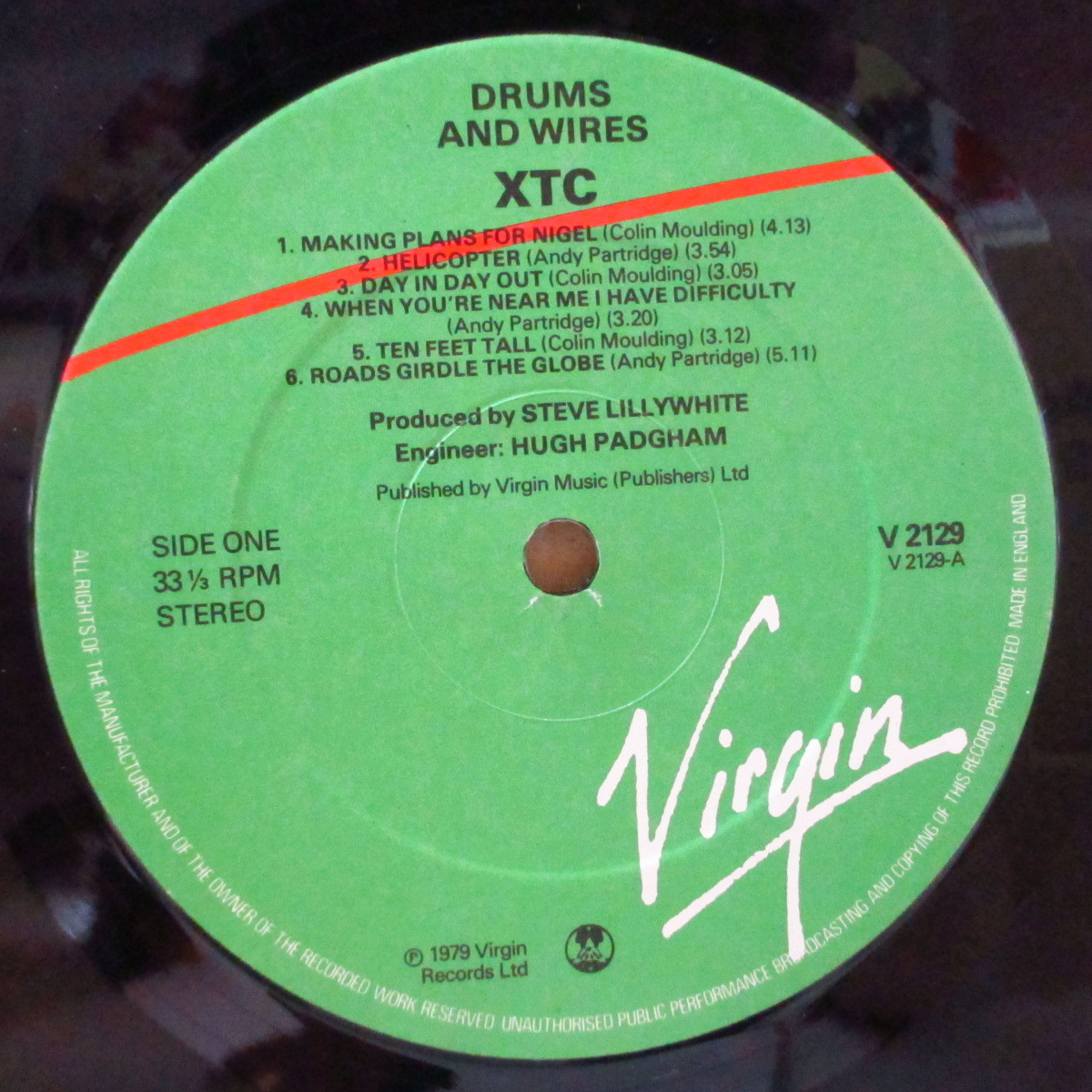 XTC-Drums And Wires (UK オリジナル LP+初回限定 7, インサート/レアステッカー付きジャケ_画像3