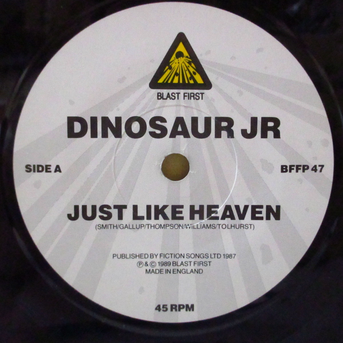 DINOSAUR Jr.-Just Like Heaven +2 (UK オリジナル 7+光沢固紙ジャケ)_画像3