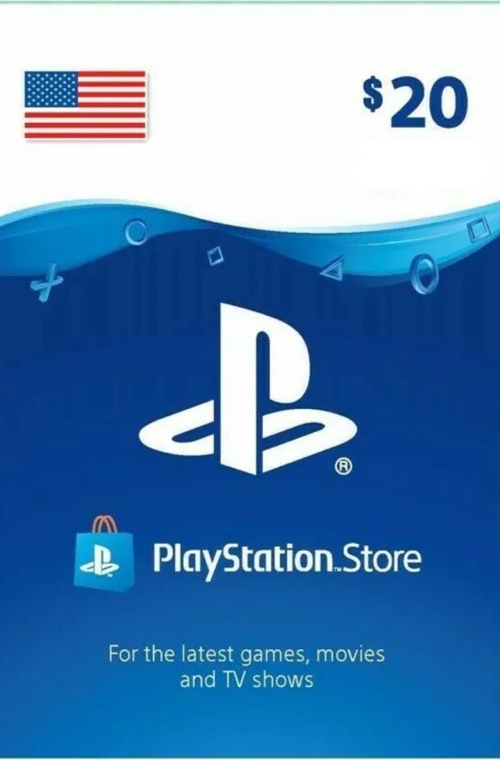 北米版20 PSN プレイステーションネットワークカード $20ドル US コード 北米版PSN_画像1