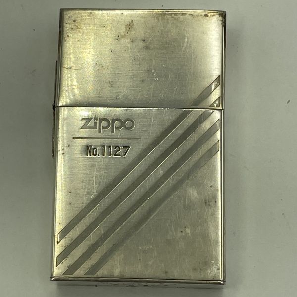 G333-C1-735 Zippo ジッポー ローラー式オイルライター シルバー シリアルあり 1993 レプリカ 喫煙具 展示用クリアケース付き 火花あり ③_画像2