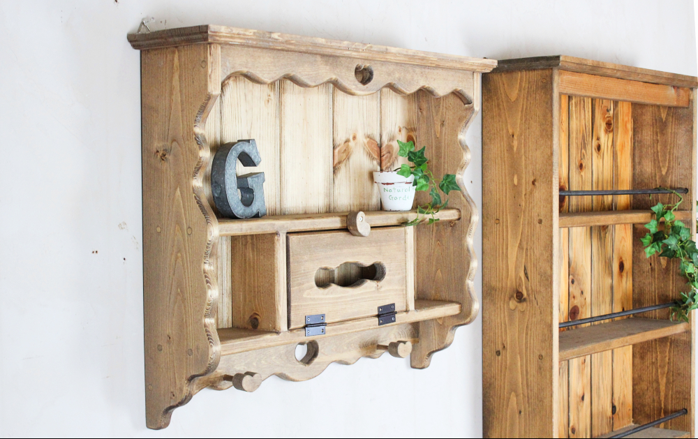ハンドメイド ハートのティッシュシェルフ 大 ハンドメイド作品