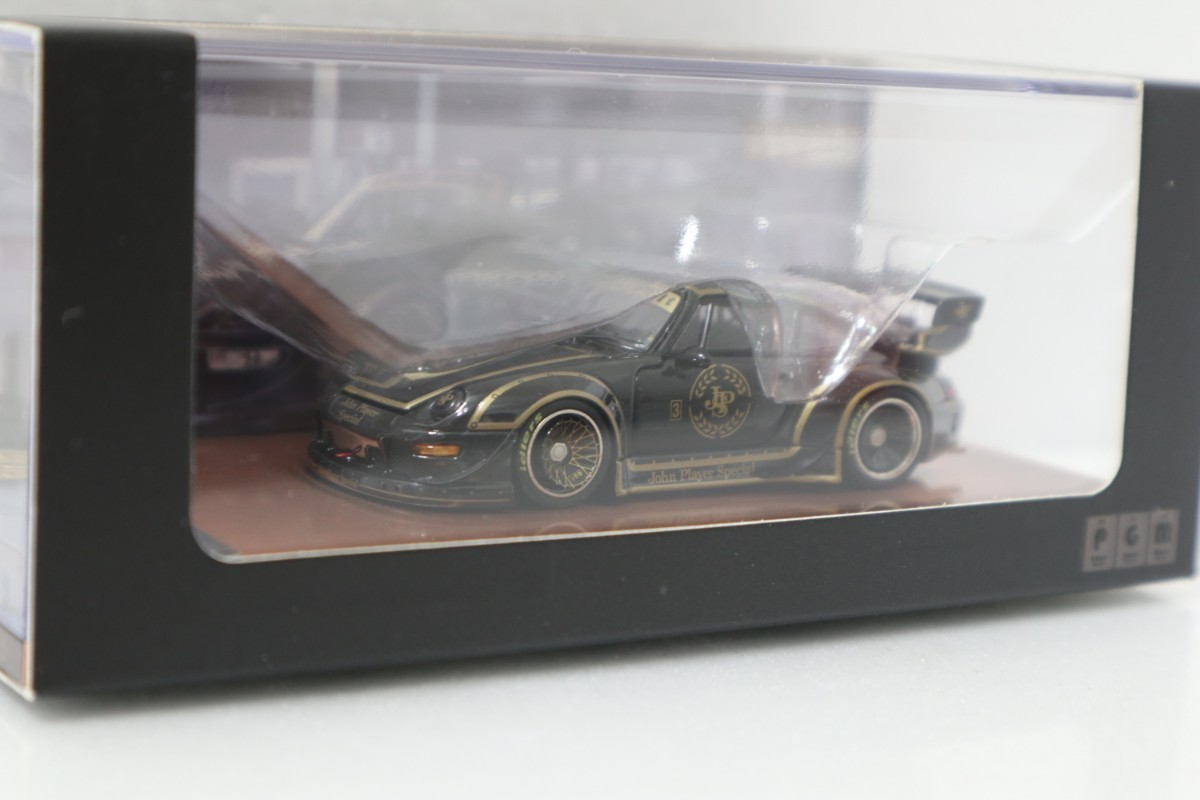 PGM 1/64 RWB ポルシェ 993 JPSカラー フル開閉ギミックモデル Rauh-Welt Porsche John Player Special_画像2