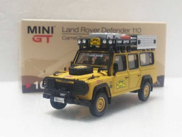MINI GT 1/64 ランドローバー ディフェンダー110 キャメル トロフィー Winner Team UK No.108 CAMEL Land Rover Defender MINIGT