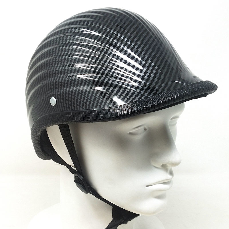 リブジョッキー　ヴィンテージレトロヘルメット　ハーフヘルメット　 装飾用　カーボン調_画像7