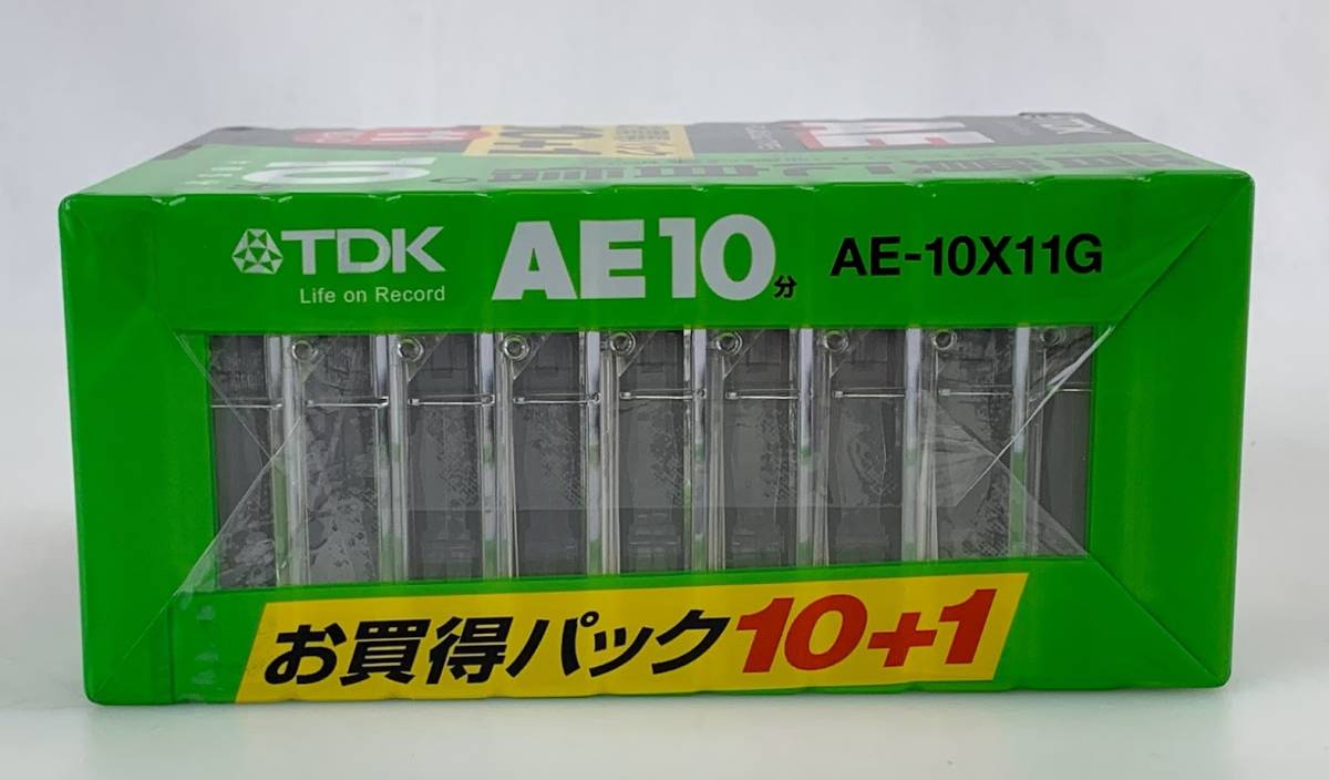 【未開封・未使用】F0237 カセットテープ 11巻 セット TDK AE-10X11G 10分 ノーマルポジション オーディオ 保管品_画像4