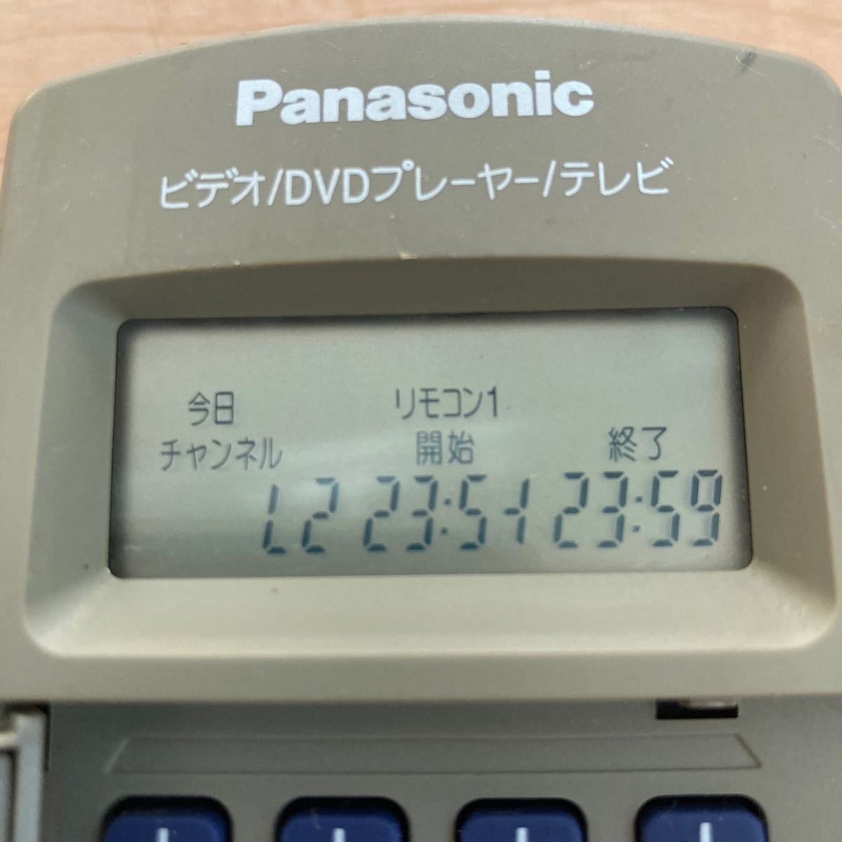 Panasonic パナソニックEUR7901LA0(NV-VP30用)リモコン　EUR7901LAO_開始9文字化けしてるが使用出来ます