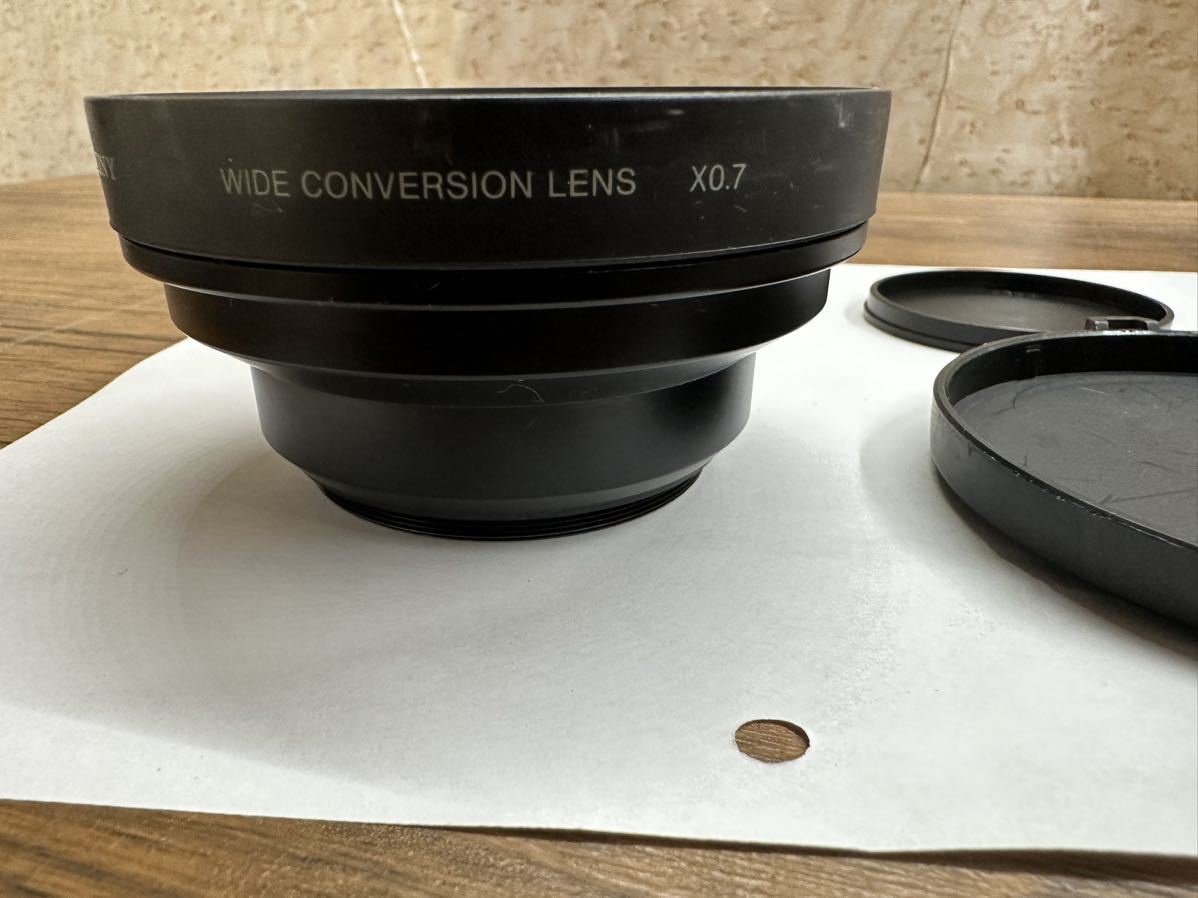 [C-2-222]SONY Sony wide conversion lens VCL-HG0758 x 0.7 present condition exhibition 