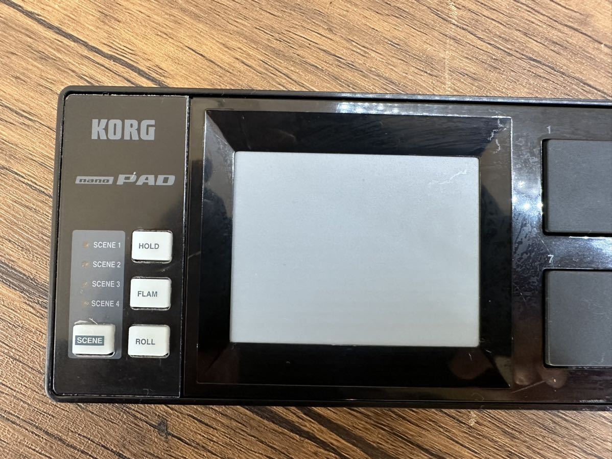 「B3_6」コルグ KORG nanoPAD-BK 簡単通電確認のみ 現状品_画像2