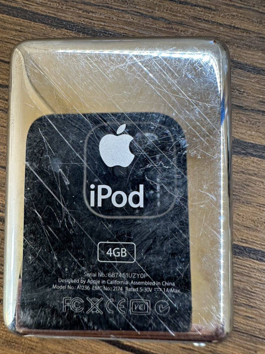 「D32_4」Apple iPod本体　4GB・ A1236 動作未確認_画像3