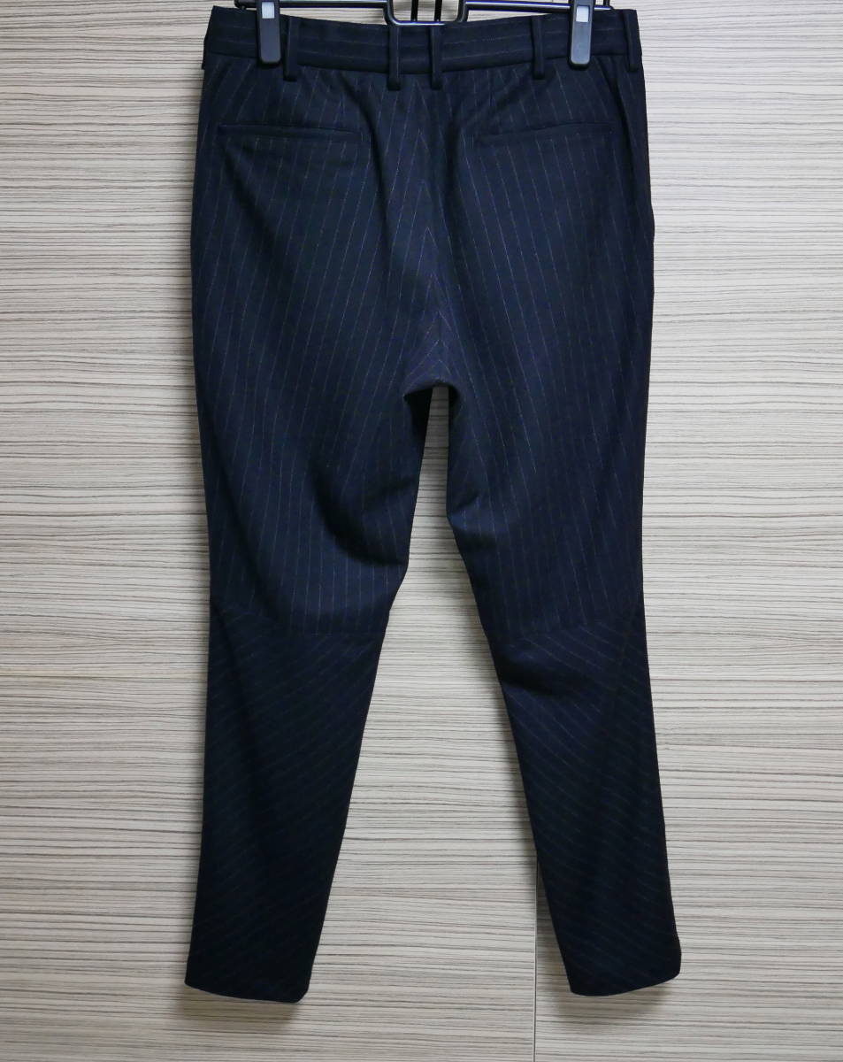 美品☆ジュンハシモトjunhashimoto 定価3.6万円 Ｐ０５　2TUCK PANTS　ストレッチウールパンツ　サイズ２☆ＡＫＭ☆ＷＪＫ☆1PIU1UGUALE3_画像6