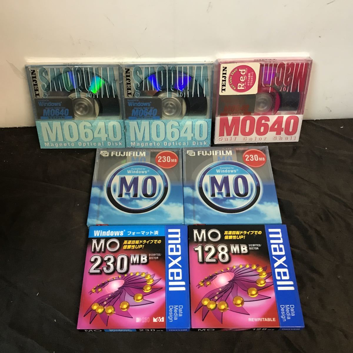 未開封品 MOディスク 8枚セット 640 230 128 MB_画像1