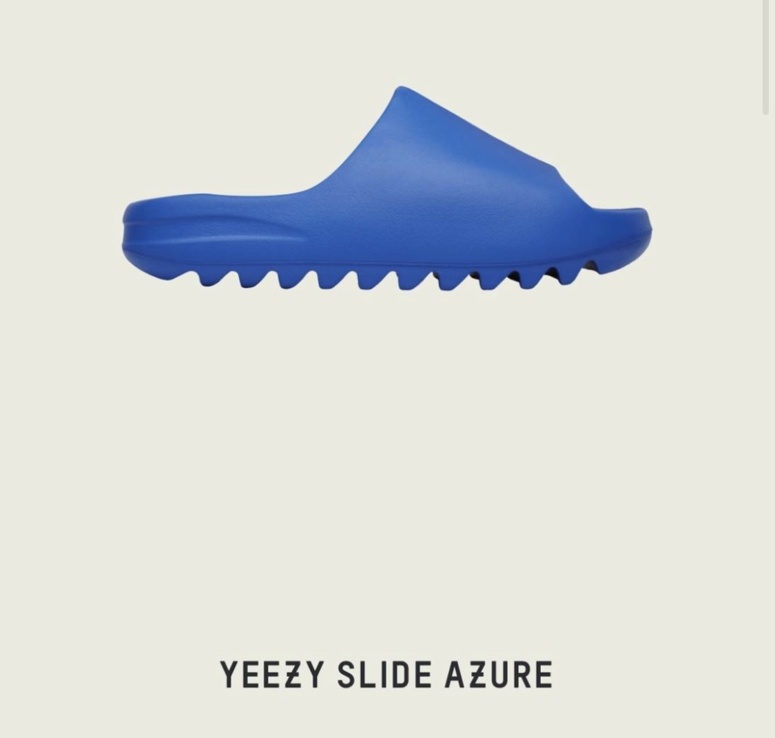 28.5cm yeezy slide azure 28.5