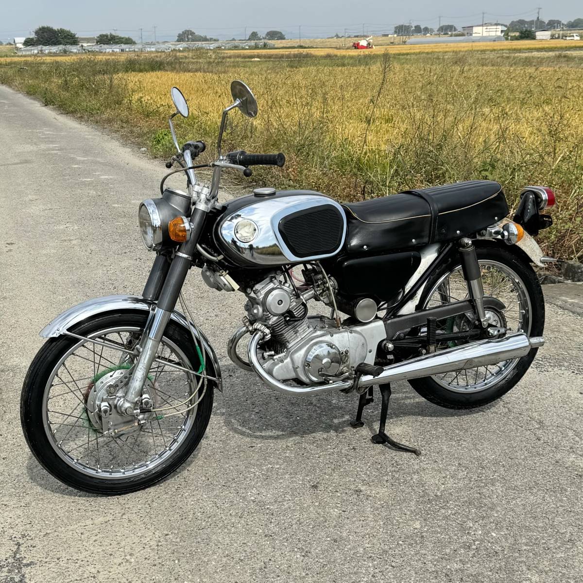 ホンダ CB125 希少 実動 スズキカワサキヤマハ検)C92 C200 C110 CB72 C115 CL72 FT1 ボブキャット A1 HS CB93 CS ドリーム ベンリィ 2192㎞_画像6