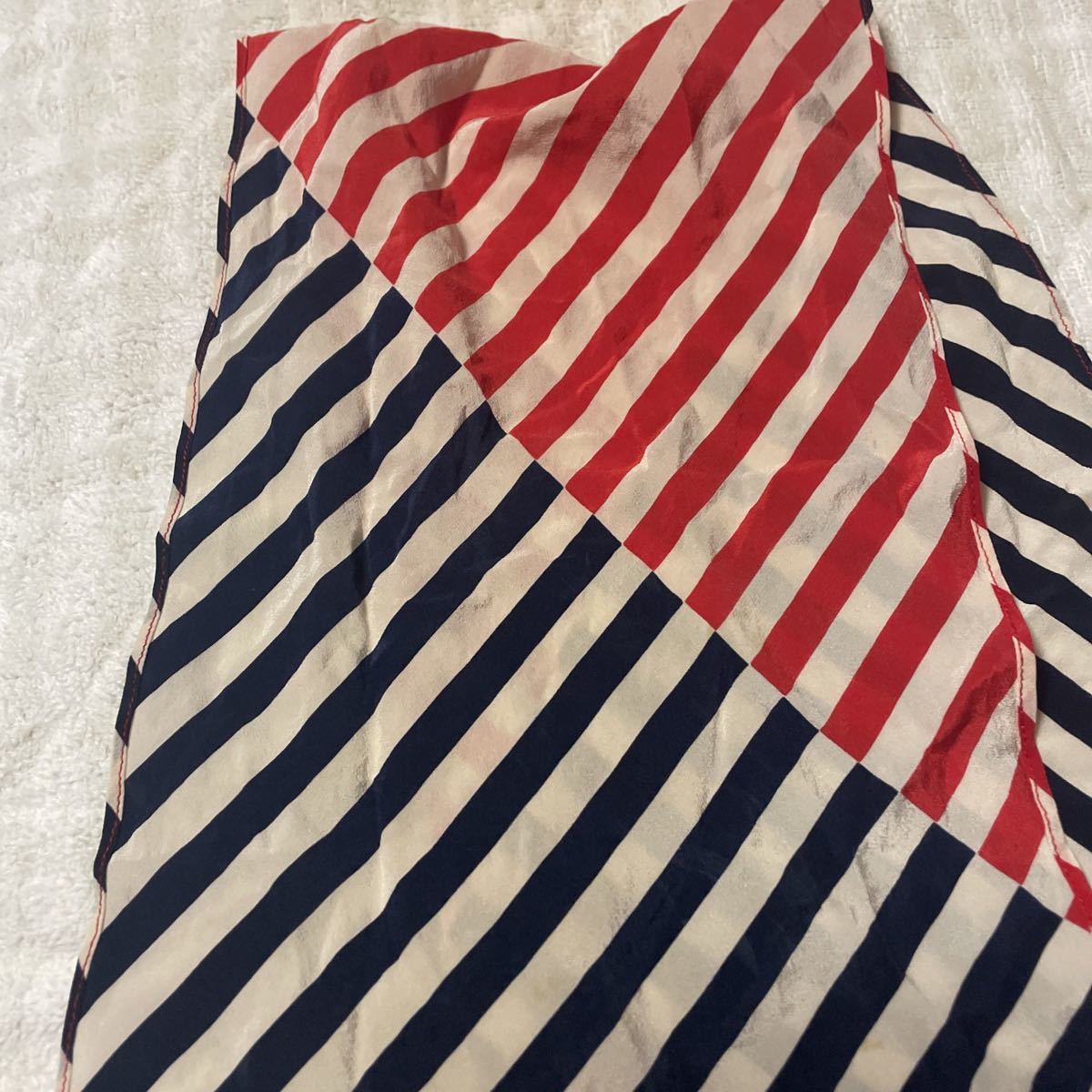 制服 ca JAL スカーフ シルク 昭和の物 返品不可-