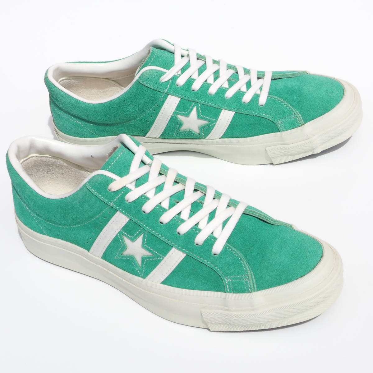 美品!! 日本製 US 8 1/2・27cm 限定 converse ジャックスター J STAR & BARS 緑 MADE IN JAPAN ワンスター