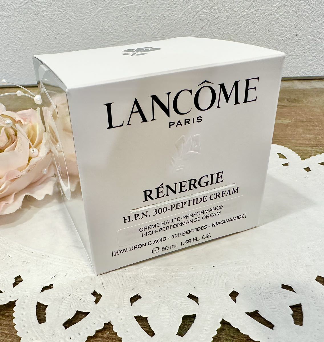  Lancome #re flannel ji-HPN cream #50ml new goods #300 kind. pe small do niacin amido hyaluronic acid anti aging high performance moisturizer LANCOME