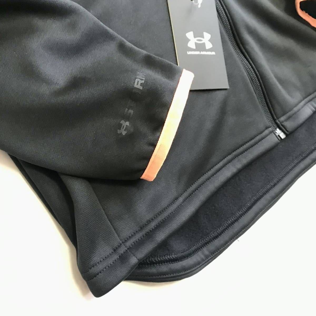 ◆274 新品【メンズXXL】黒 UNDER ARMOUR アンダーアーマーゴルフ STORM 耐久撥水 ArmourFleece軽量保温 フルジップ ジャケット_画像5