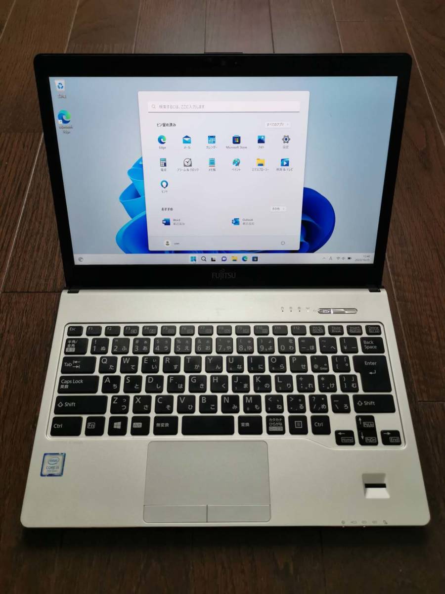 美品 FUJITSU LIFEBOOK S937 i5-7200U/8GB/SSD128GB/Windows11 Pro/Office2021 Pro/フルHD液晶/Webカメラ/HDMI/USB/AC付_画像2